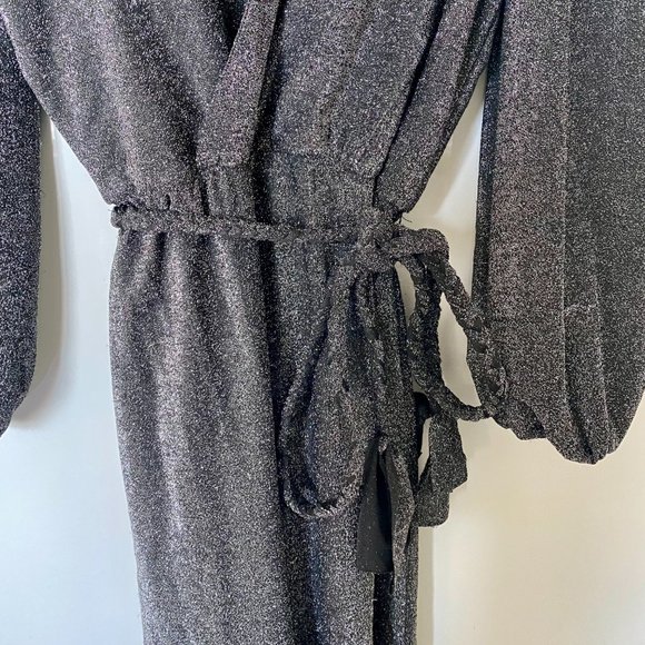 Metallic Deep V Jumpsuit Size S - Picture 5 of 6